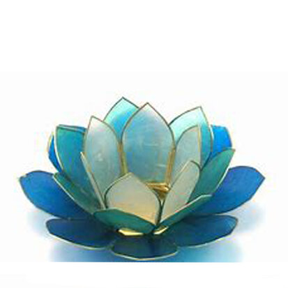 Waxinehouder-Lotus-L-multi-blauw