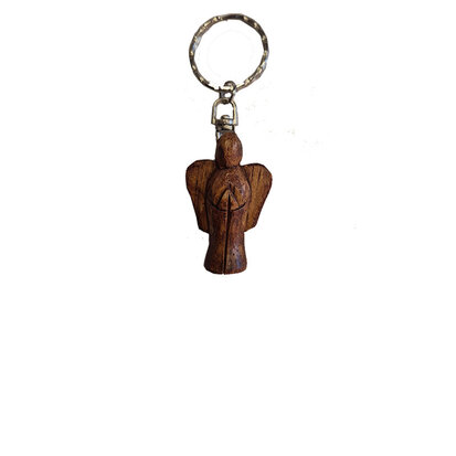 sleutelhanger-engel-hout