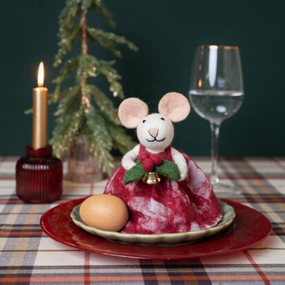 kerstmuis-rood