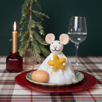 kerstmuis-wit