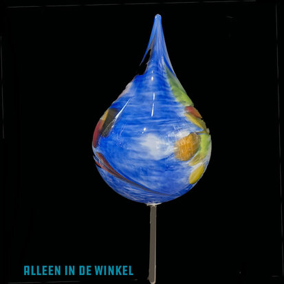 tuinsteker-glas-blauw