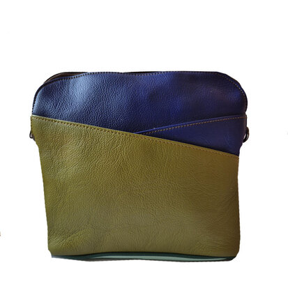 schoudertas-olijf-blauw-blauw