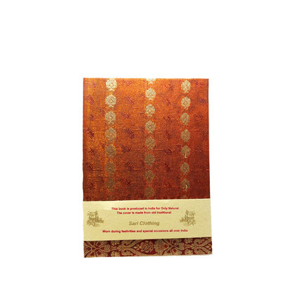 Sari Notebook bruin-goud