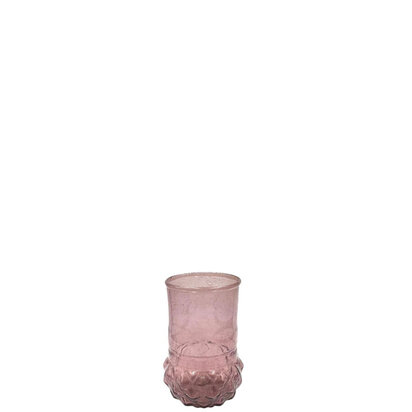 vaasje roze gerecycled glas