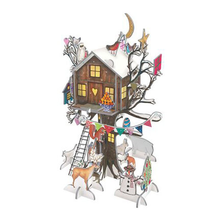 adventskalender boomhut uitgezet