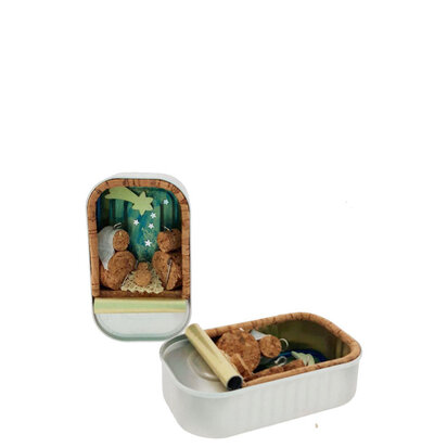 kerstgroep-kurk in blik