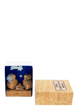 kerstgroep kurk in doosje