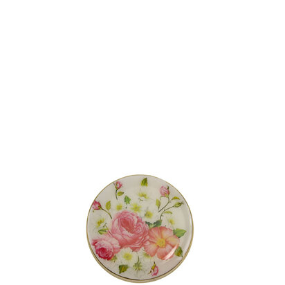 pillendoosje bloemen roze wit