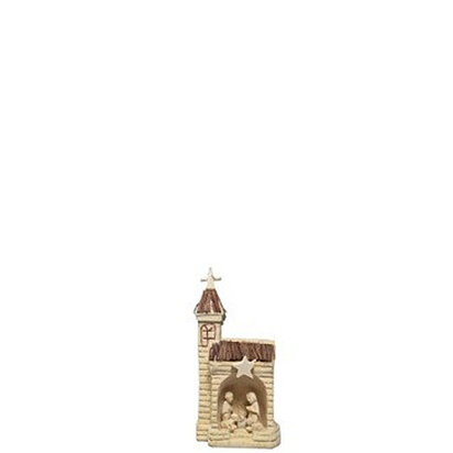 kerstgroep kerk toren
