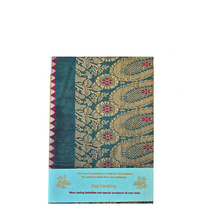 sari notebook l groen bloemen