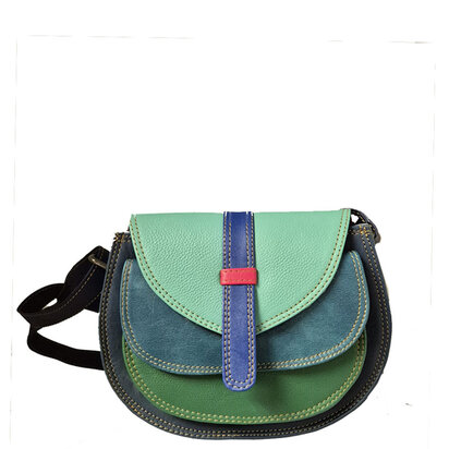 schoudertas groen blauw