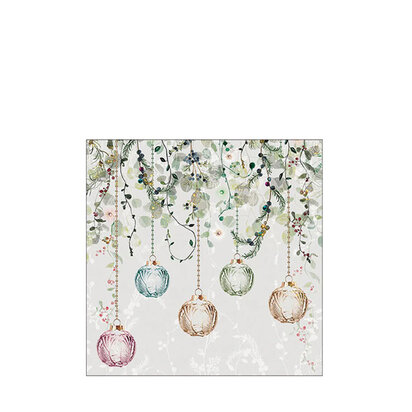 servetten floral christmas 33