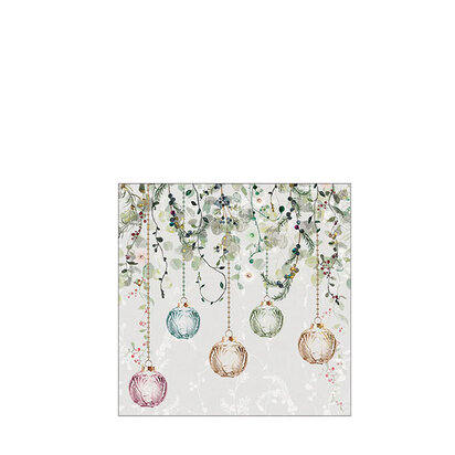 servetten floral christmas 25 