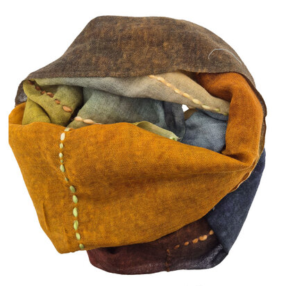 sjaal wol roestbruin