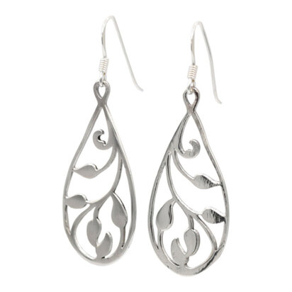 oorbellen zilver opengewerkt