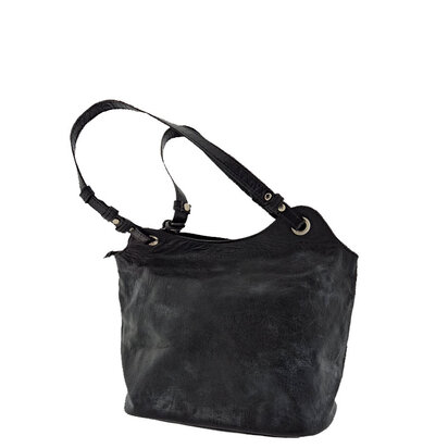 tas zwart eco leer