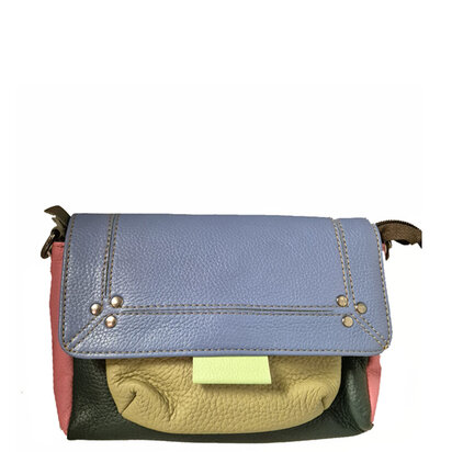 schoudertas blauw olijf