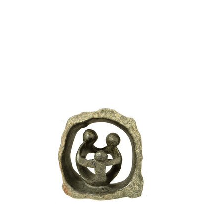 Familie 3 ruwe steen