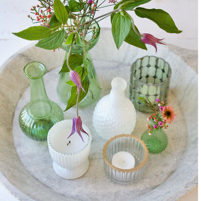 Waxinelichthouder glas sfeer