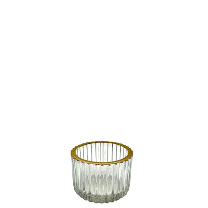 Waxinelichthouder glas