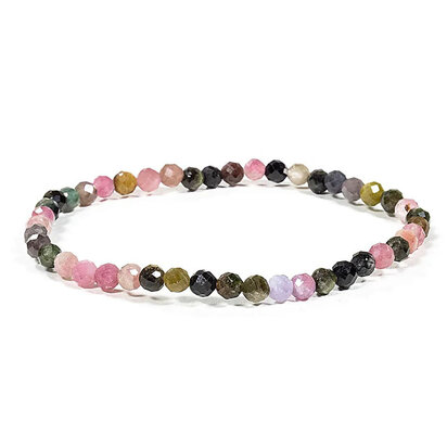 Armband toermalijn multicolor 4mm