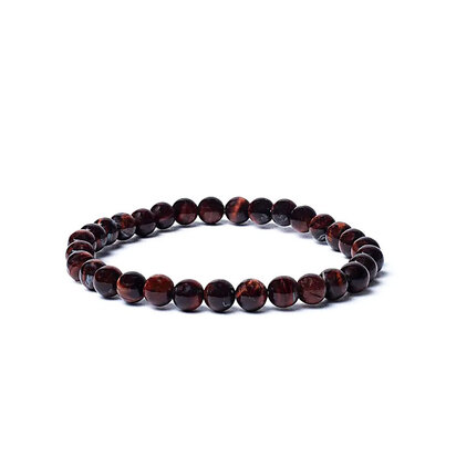 Armband rode tijgeroog 6mm