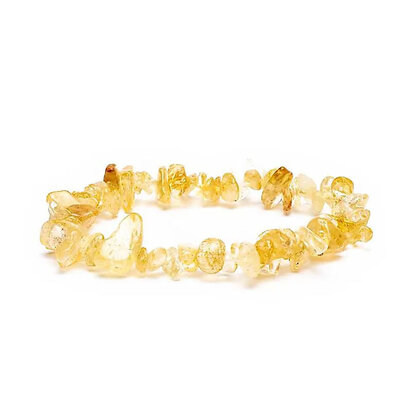 Armband citrien chips 7mm