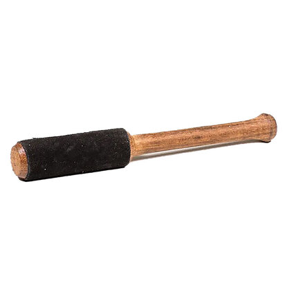 Klankschaal klopper zwarte suede S
