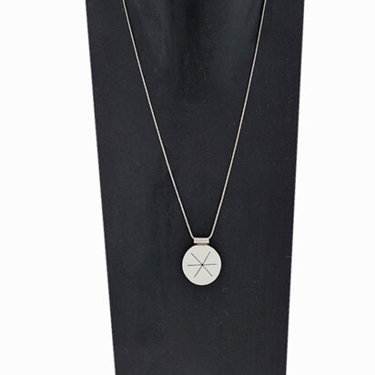 Zilveren ketting met hanger Persoonlijkheid