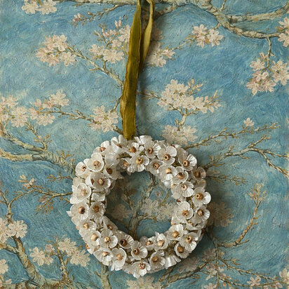 Kleine krans amandelbloesem sfeer 2