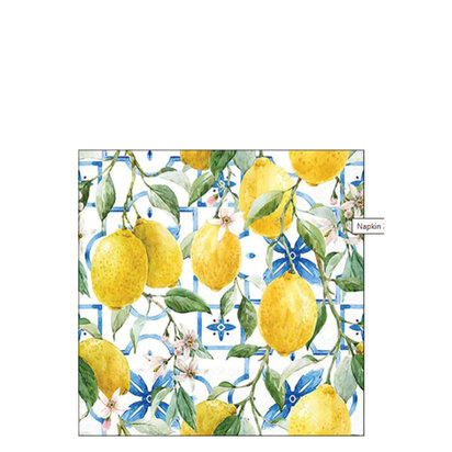 Servetten mediterranean lemons 25