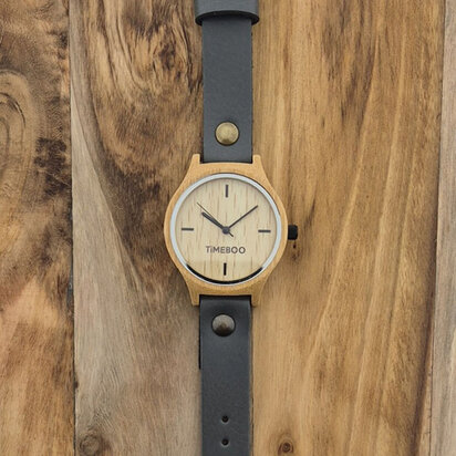 Horloge M grijs klokje