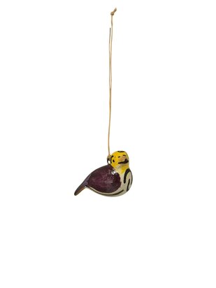 Troostvogel hangend paars geel