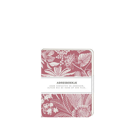 Adressenboekje tropical pink