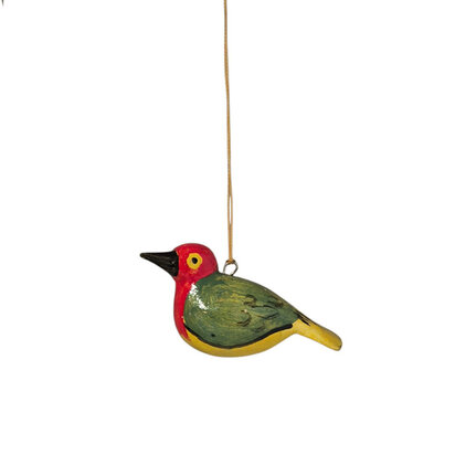 Troostvogel hangend groen geel