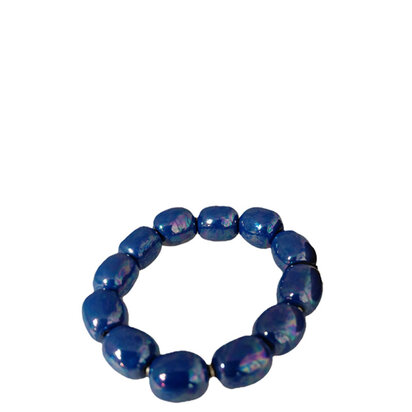Armband blauw kazuri