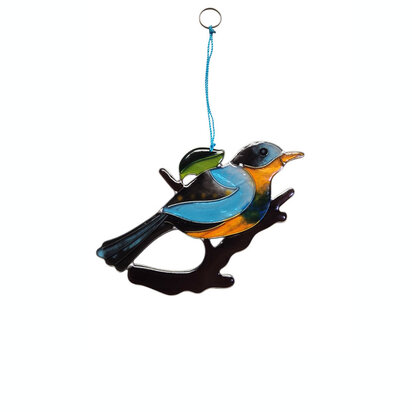 Vogel op tak hars