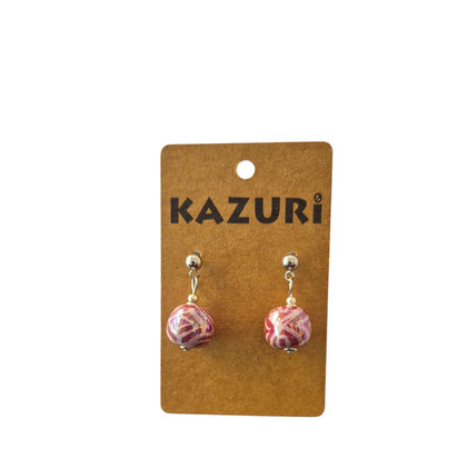 Oorbellen kazuri cerise