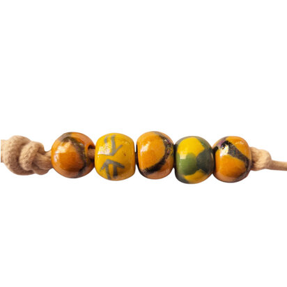 Kralen kazuri 5 geel oranje