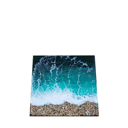 Onderzetter sea turquoise vierkant 