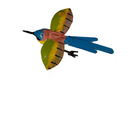 Hangende kolibri bovenaanzicht
