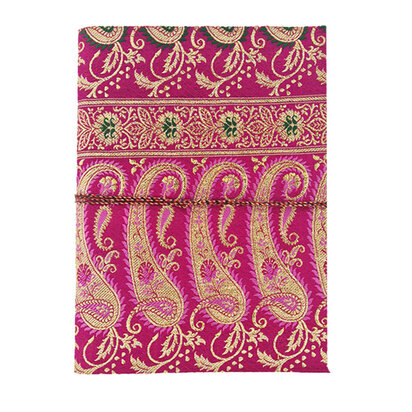 Sari notebook XL fuchsia paisley