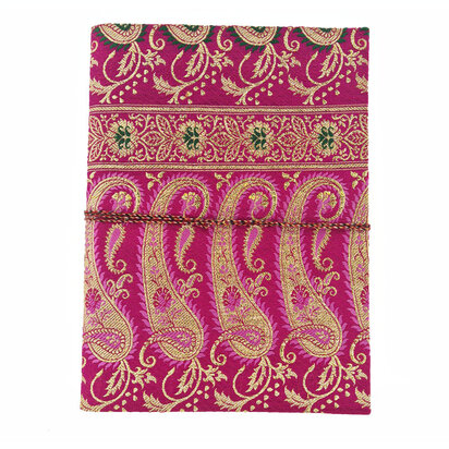 Sari notebook XL fuchsia Paisley