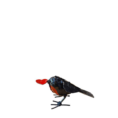 Roodborst met hartje
