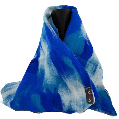 Sjaal blauw vilt