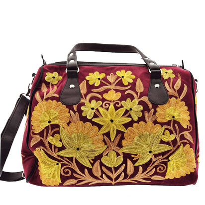 Tas bordeaux fluweel