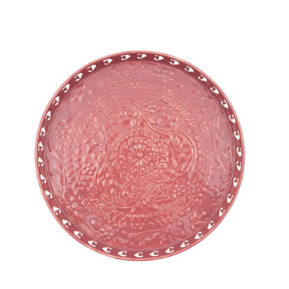 Dienblad manou m roze bovenaanzicht