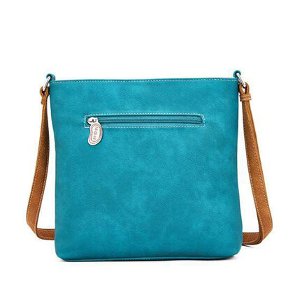 Quack blauwgroen beige back