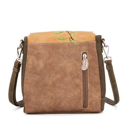 Tweet bruin beige back