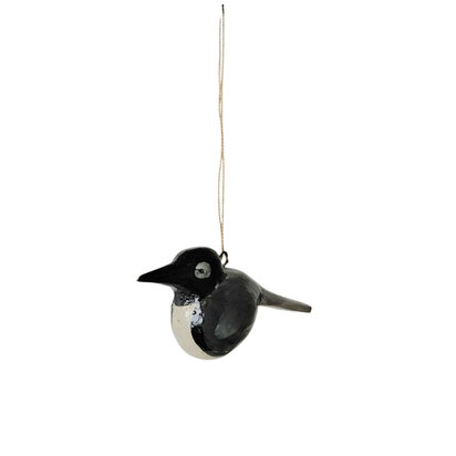 Troostvogel hangend zwart